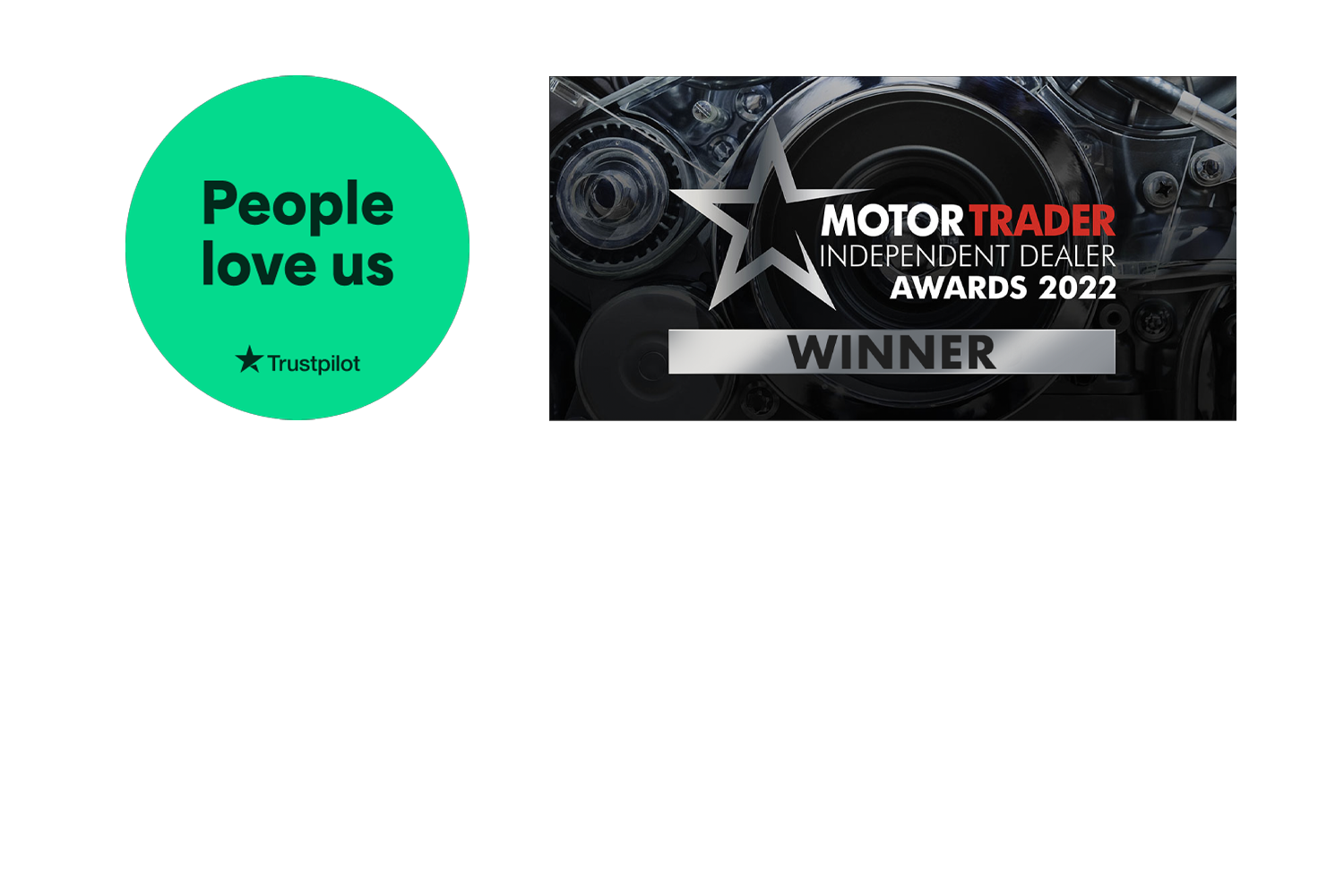 Trust Pilot & Motor Trader Independent Dealer Award 2022