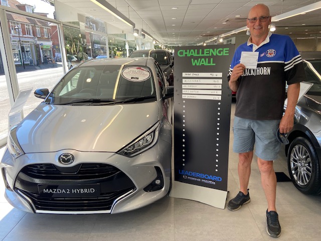 challenge wall for a Mazda 2 hybrid