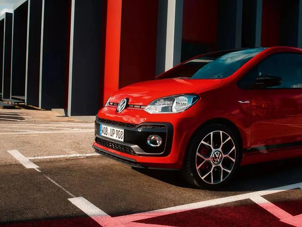 Red Volkswagen Up Bonnet