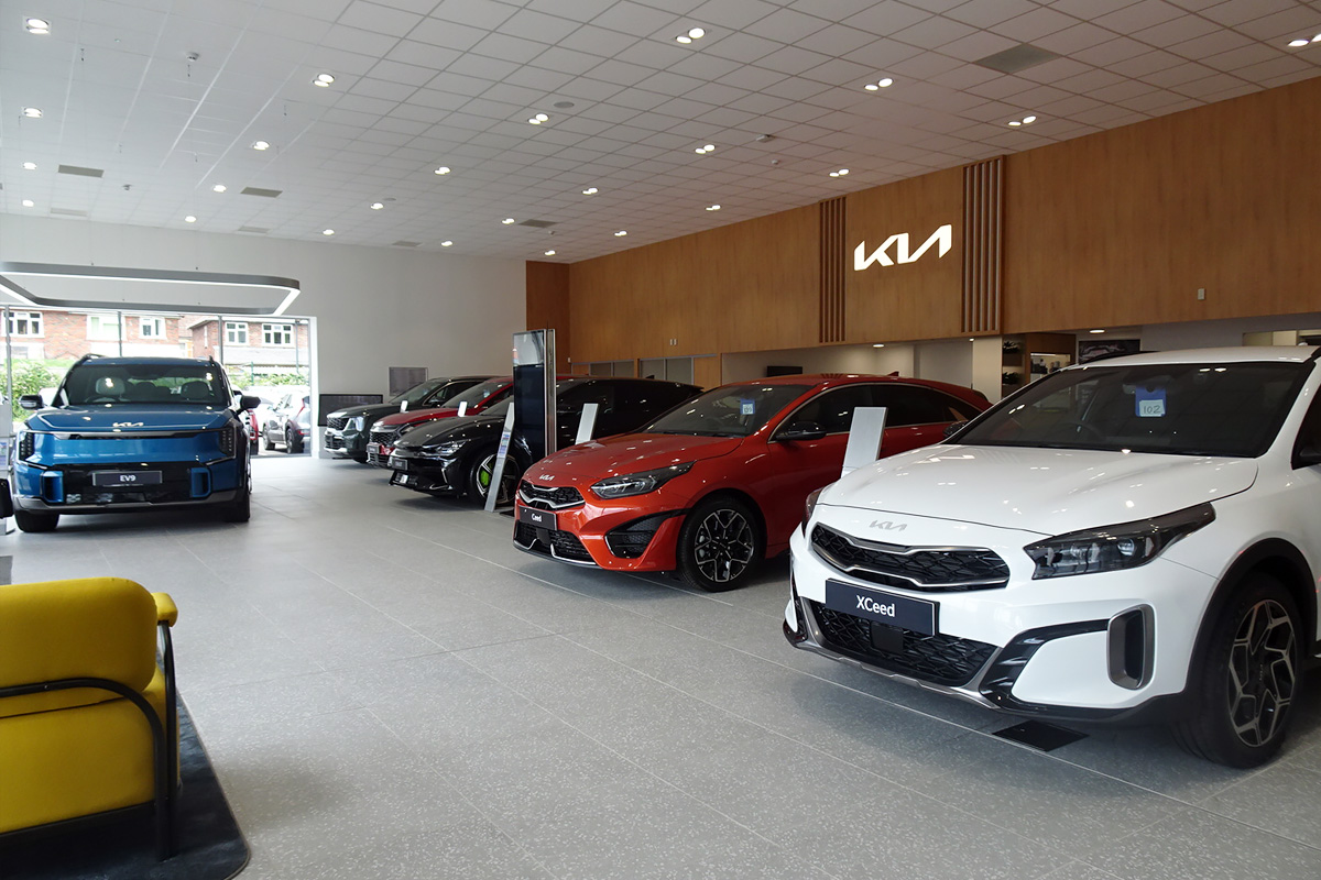 kia new cars showroom