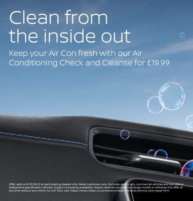 Nissan Air Con Check & Cleanse 