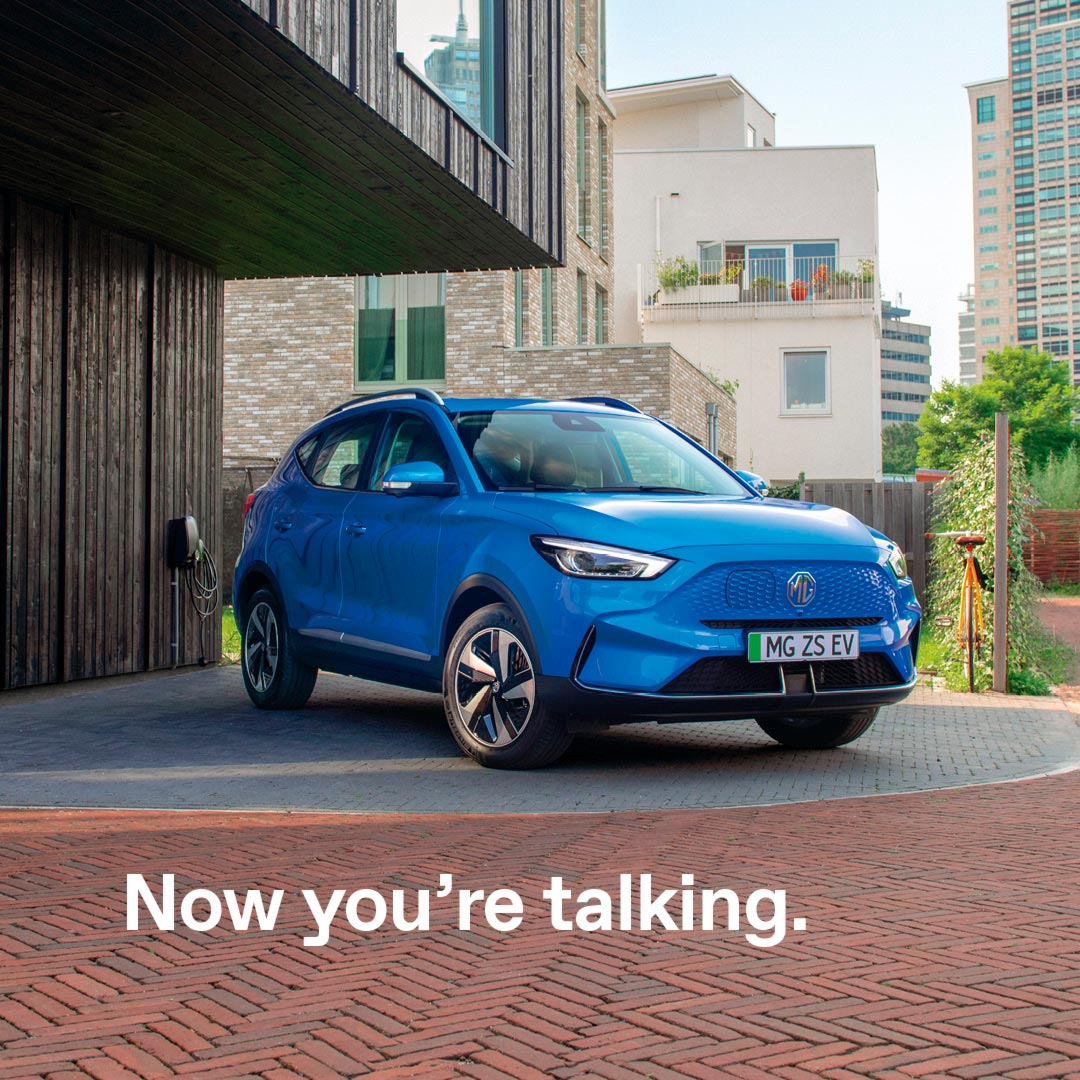 Blue MG ZS EV Now youre talking