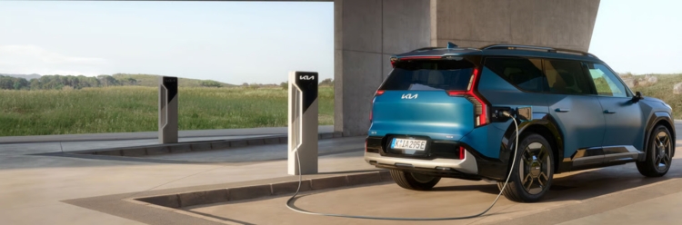 Kia EV9 charging