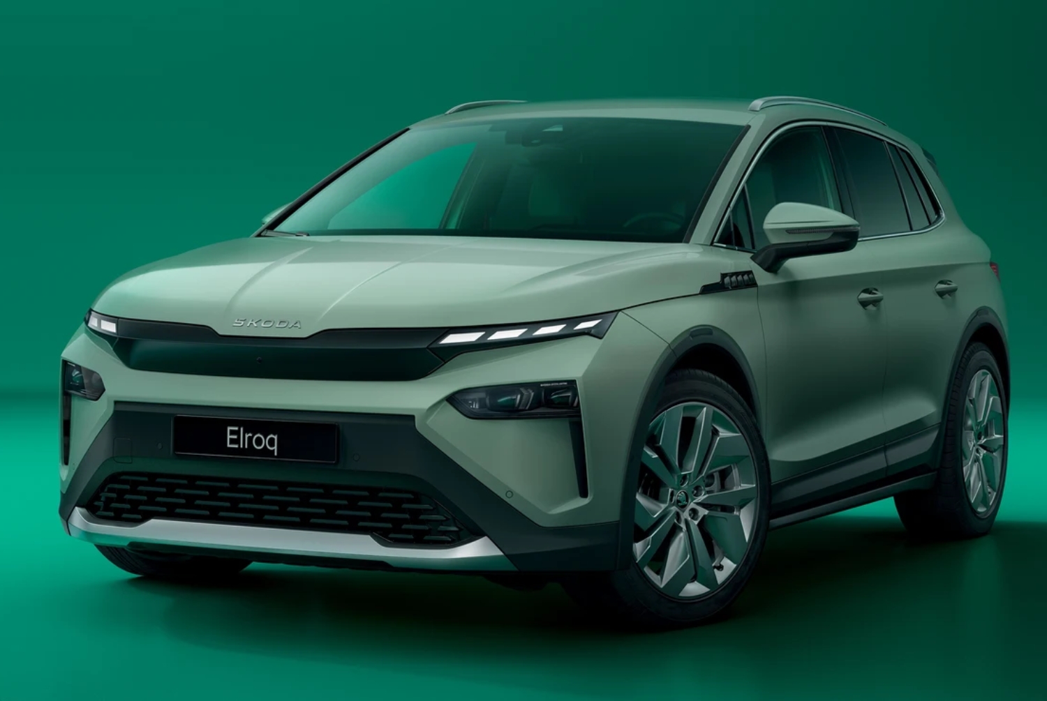 Skoda Elroq front side exterior view