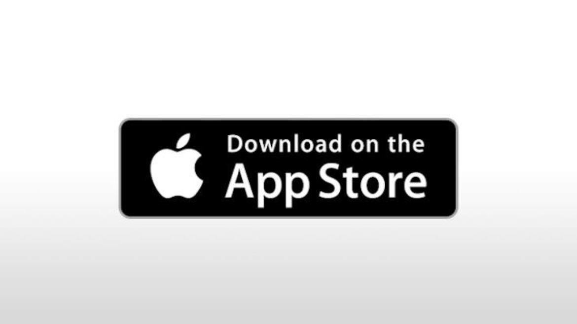 Apple App Store download badge promoting access to the vehicle companion mobile application.