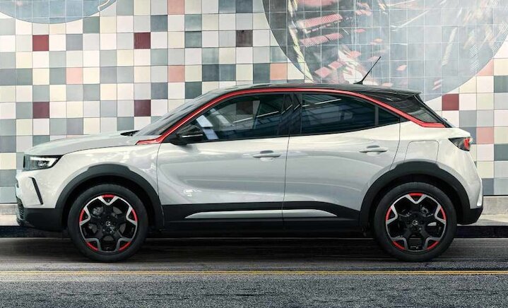 side profile of vauxhall mokka