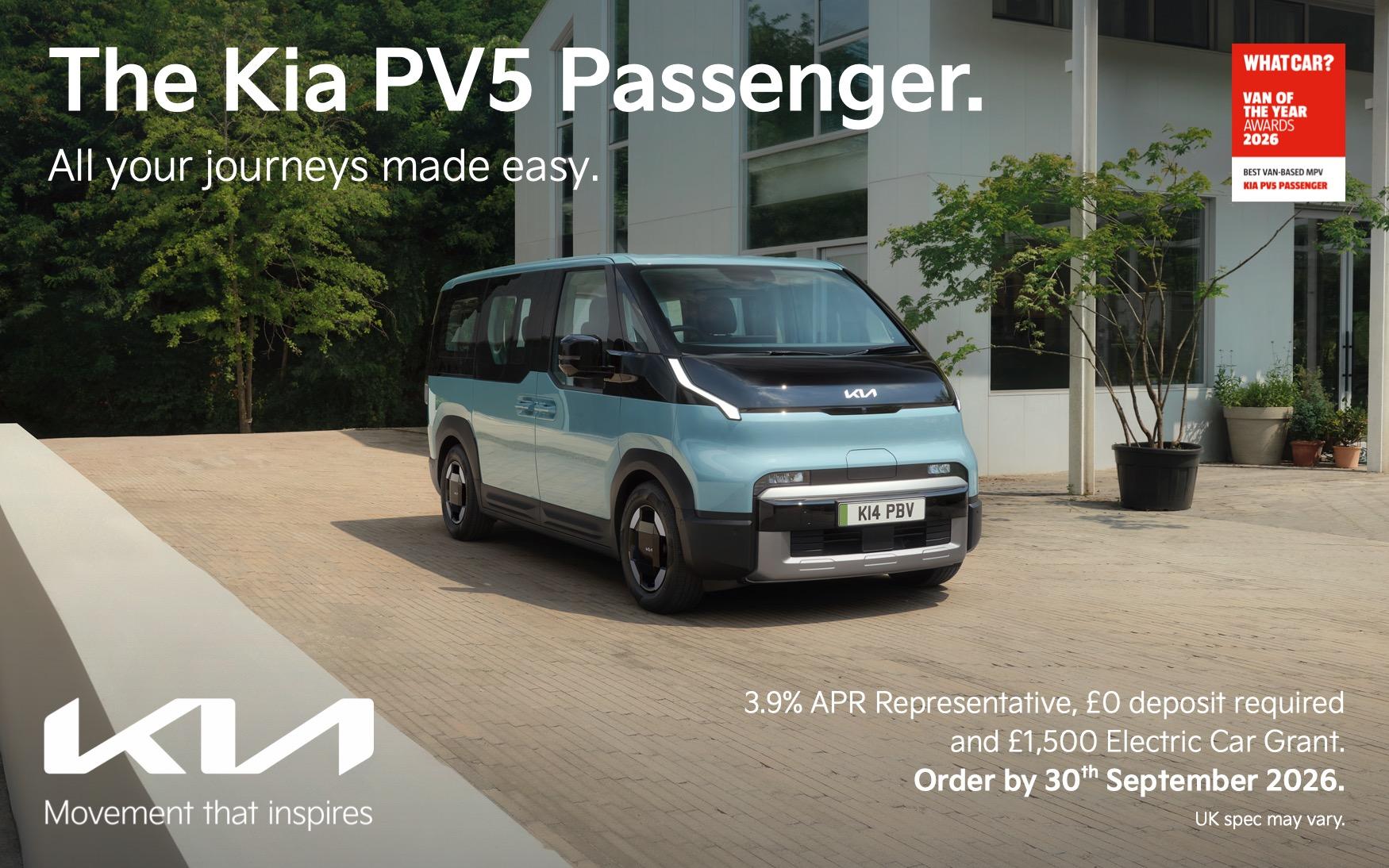 Kia PV5 Passenger Personal Contract Purchase Offer