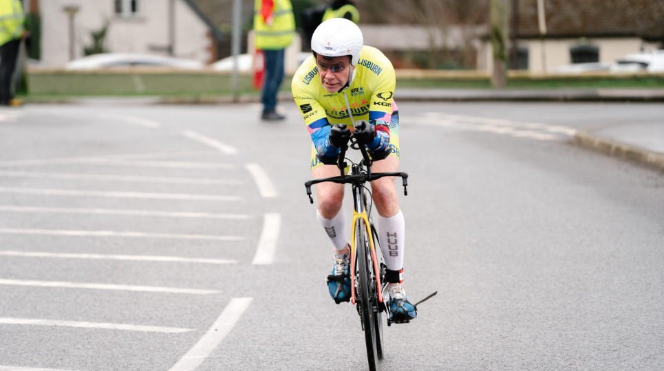 Man on Bike at SERE Lisburn Duathlon