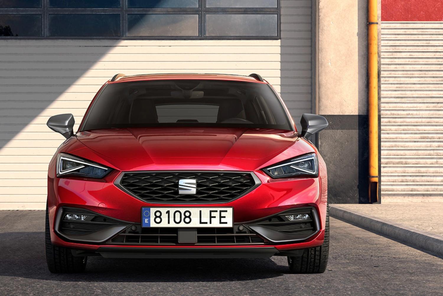 SEAT Leon Estate front exterior.