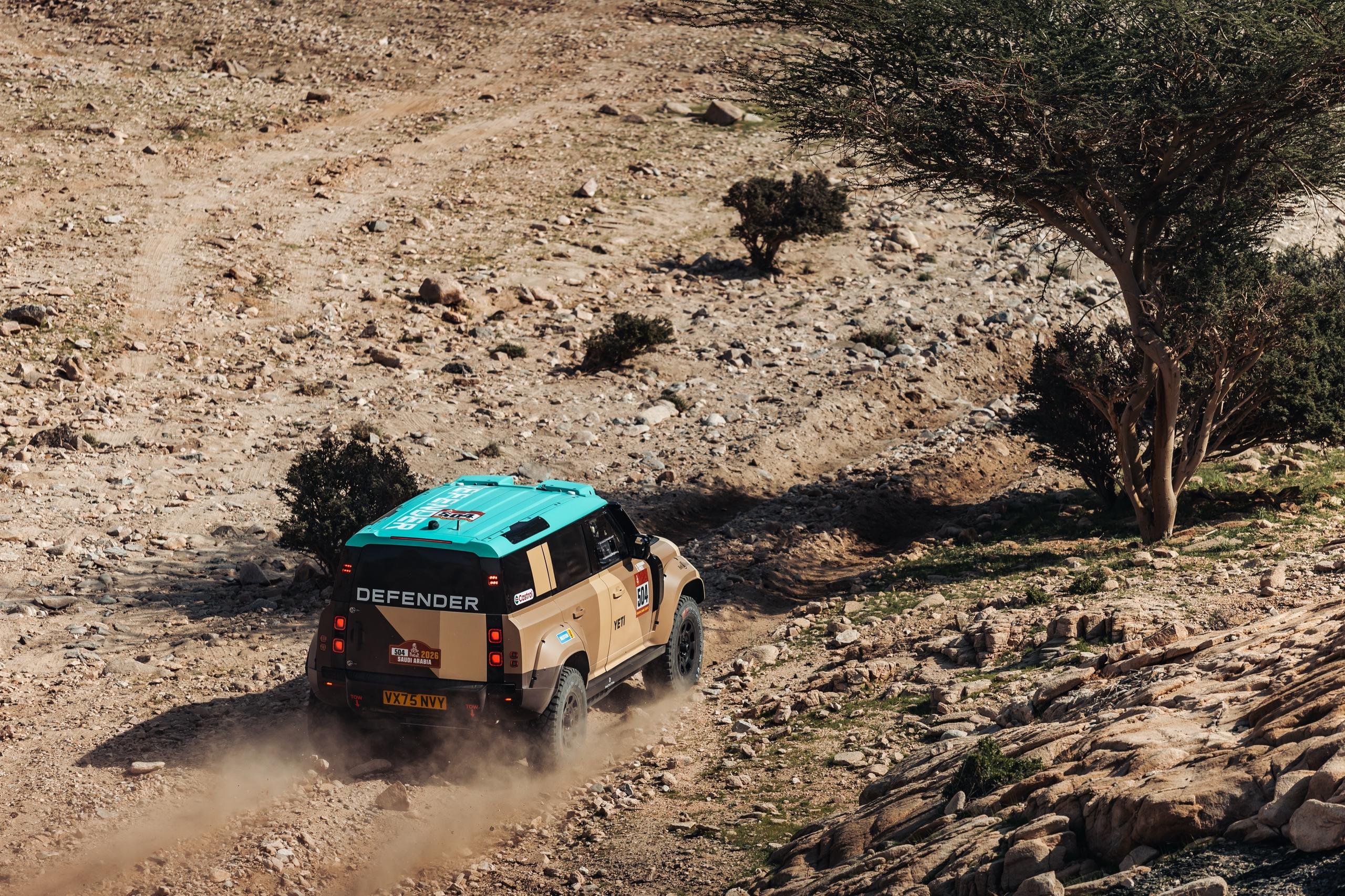 Land Rover Defender top view 