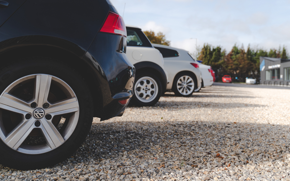 Cars in lot