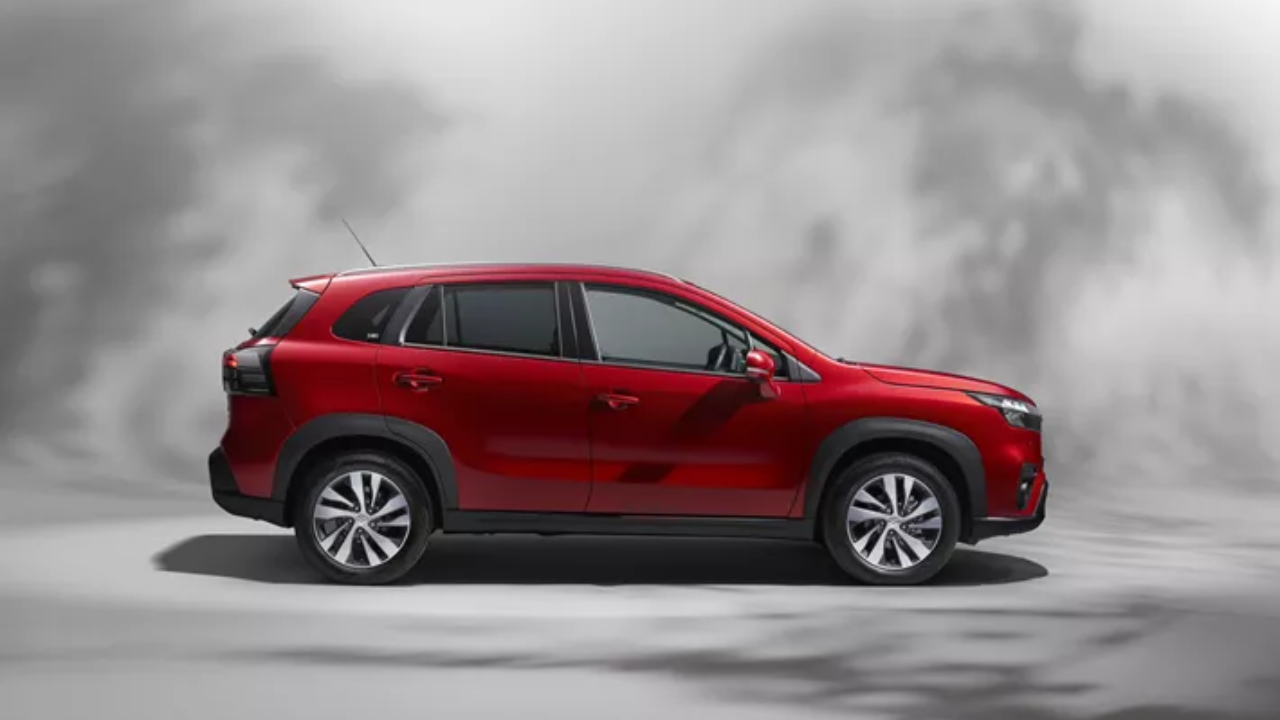 Red Suzuki S-Cross Side View