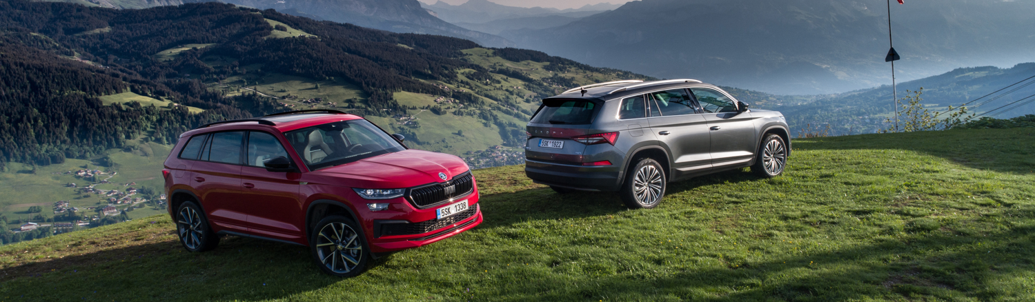 SKODA Vehicles On a Hill