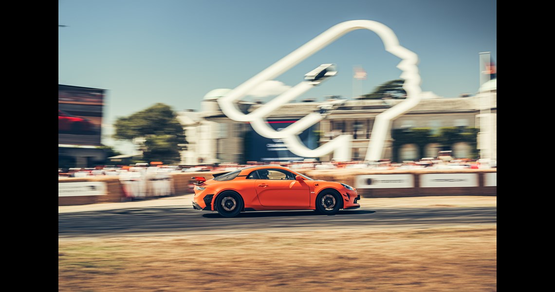 Alpine A110 R Ultime wows the crowds as it stars in Goodwood Festival of Speed's timed shootout 