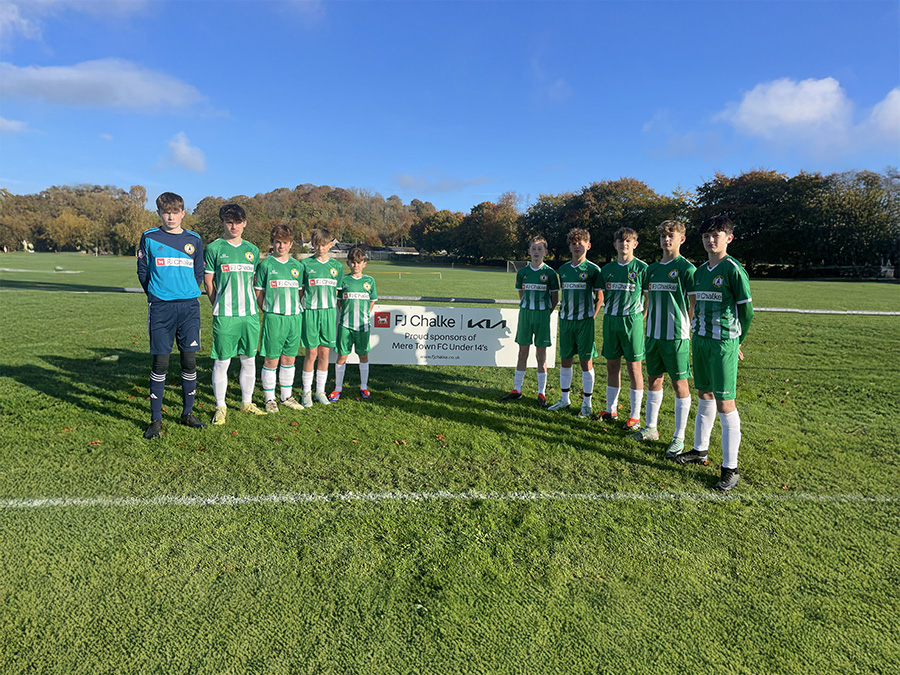Mere Town FC Under 14’s are through to the League Cup Quarter Finals! 