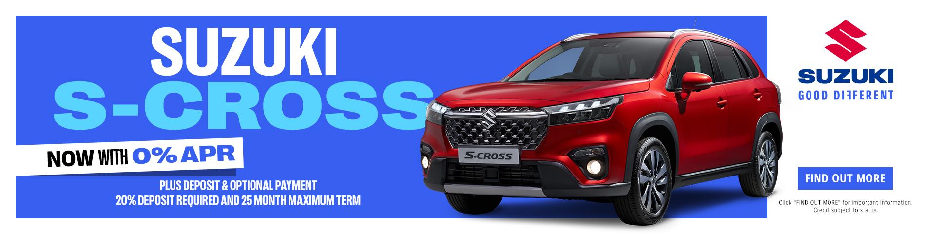 New Suzuki S-Cross Motion 0% APR Offer