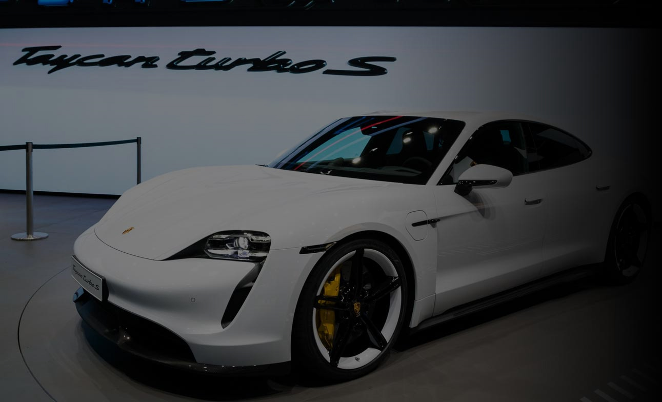 White sports car