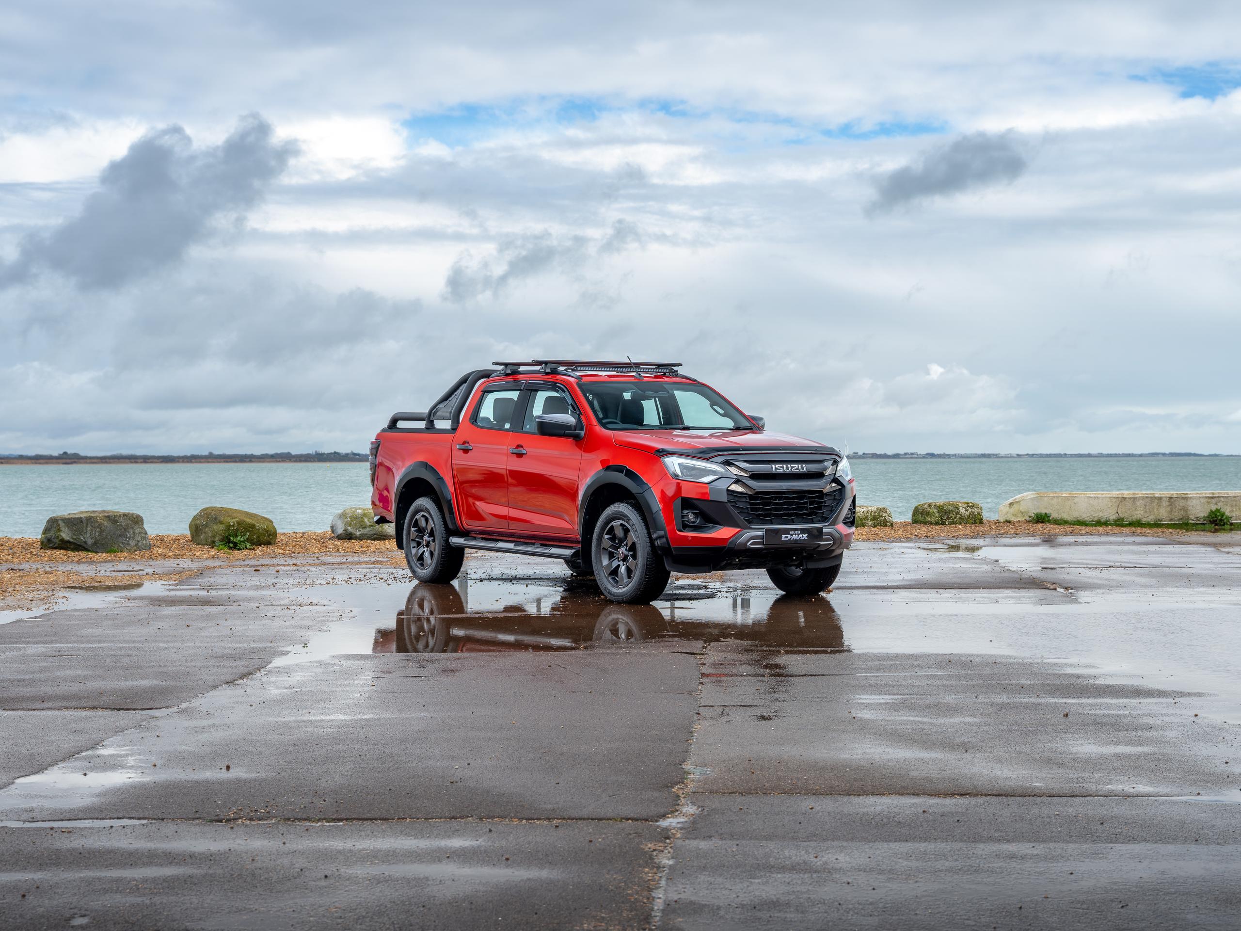 parked Isuzu D-Max V-Cross