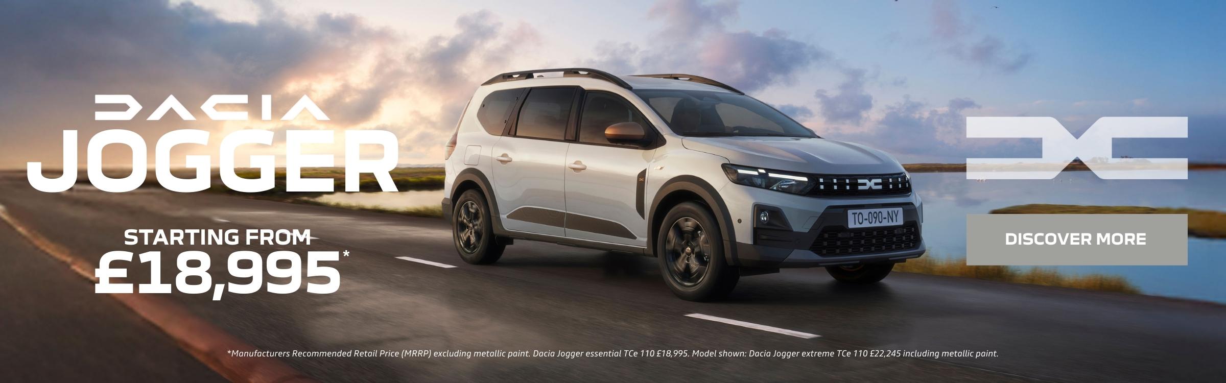 Dacia Jogger PCP Offer Finance Deal at Gravells