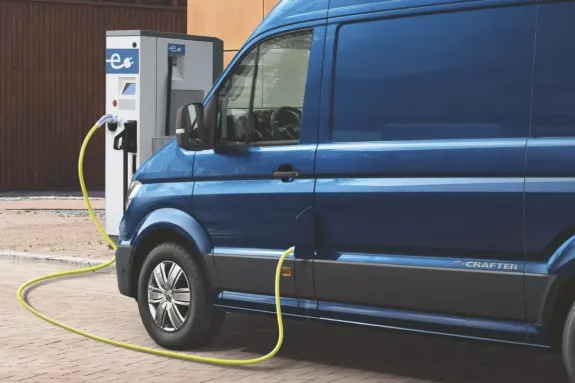 van being charged