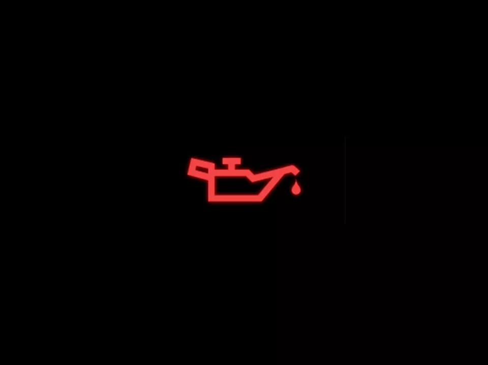 Red Oil Can Warning Light