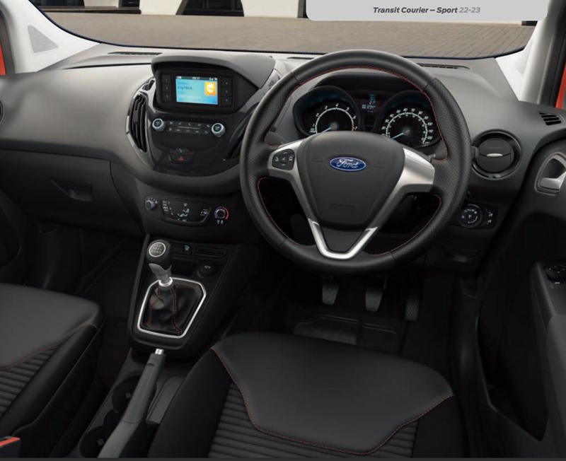 interior of ford transit