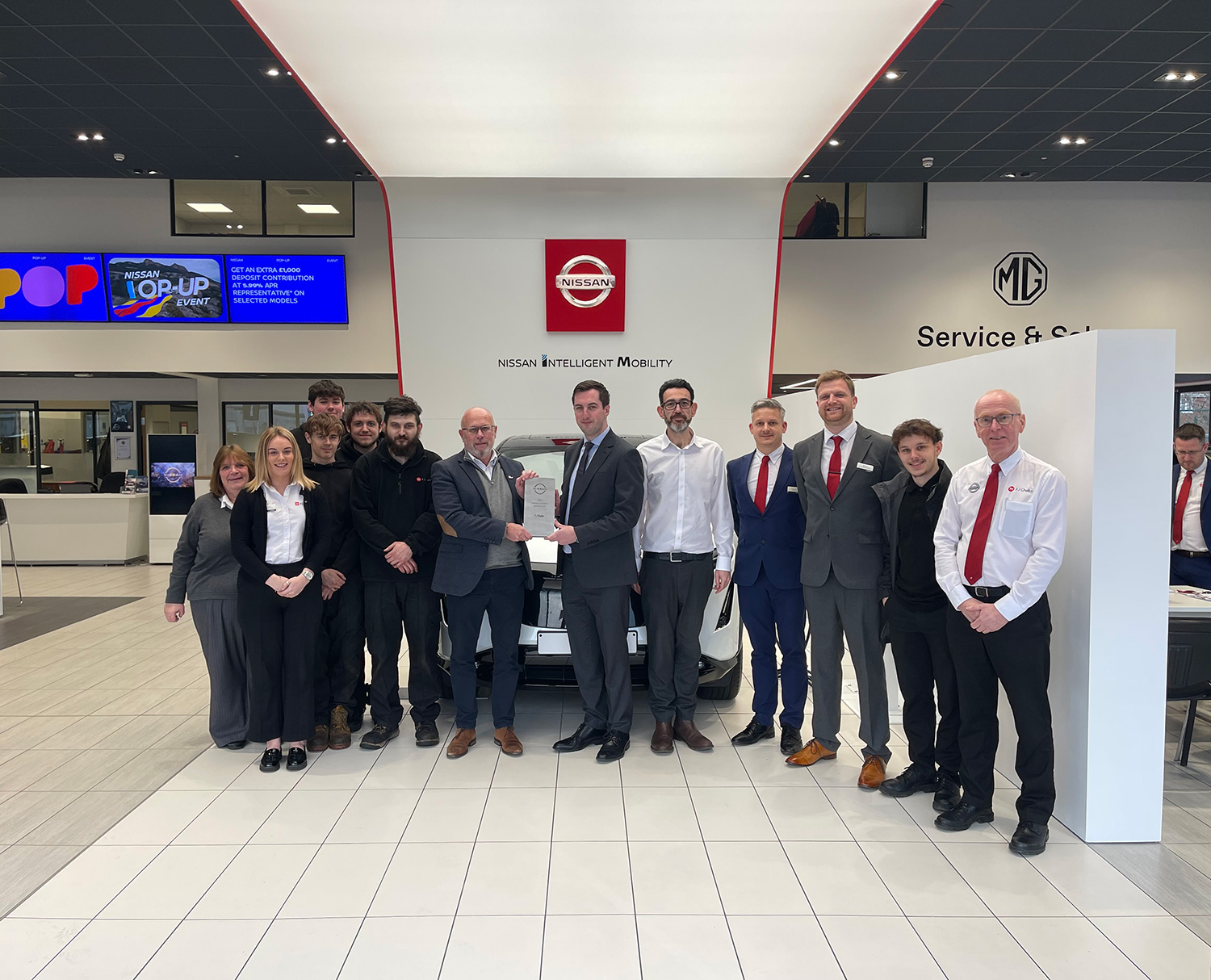 FJ Chalke celebrates 25th anniversary with Nissan
