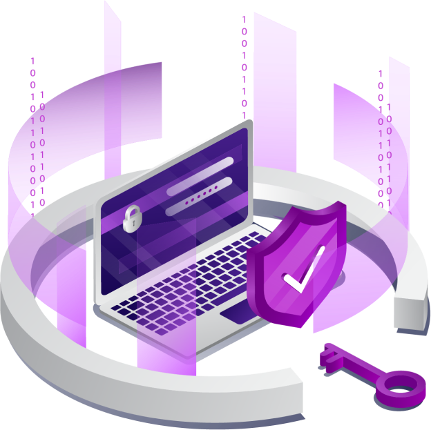 Laptop with secure website