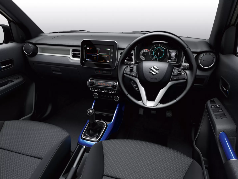 interior of suzuki ignis