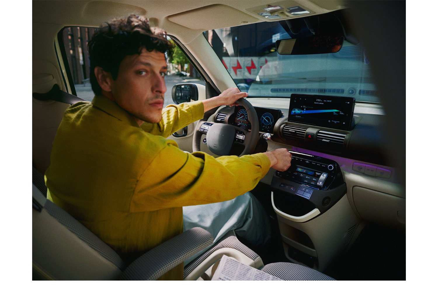 person inside a hyundai INSTER