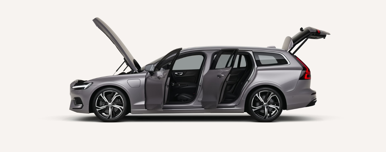Volvo V60 Side View With Doors Open