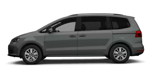 Grey Volkswagen Sharan Side View
