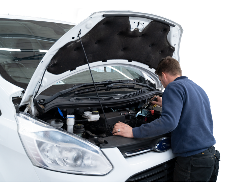 Mechanic working
