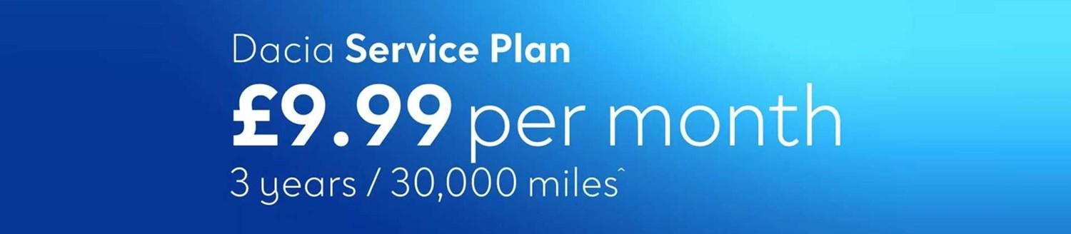 Service plan from £9.99 per month