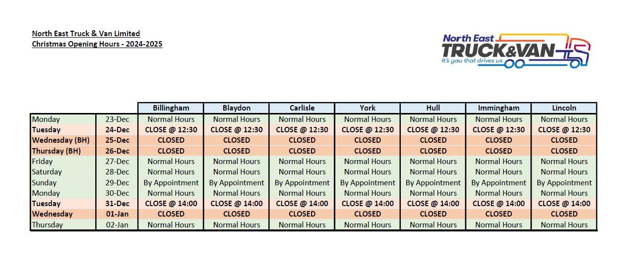 Christmas and New Year Opening Hours at NETV