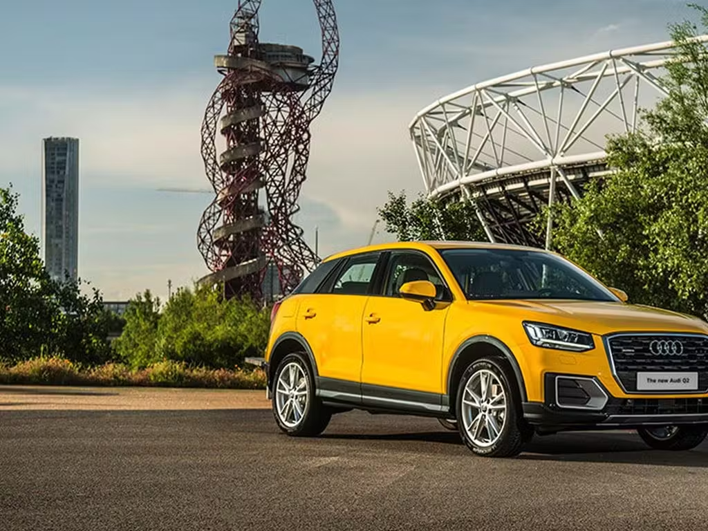Audi Q2 yellow
