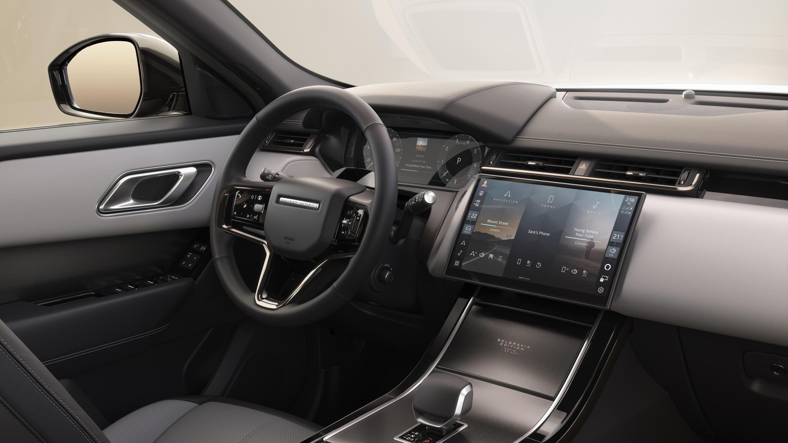 interior of Range Rover Velar