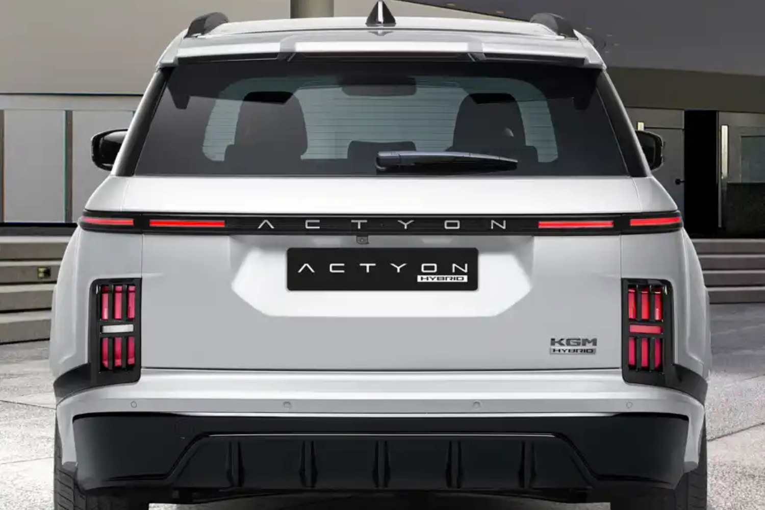 Actyon Hybrid from behind