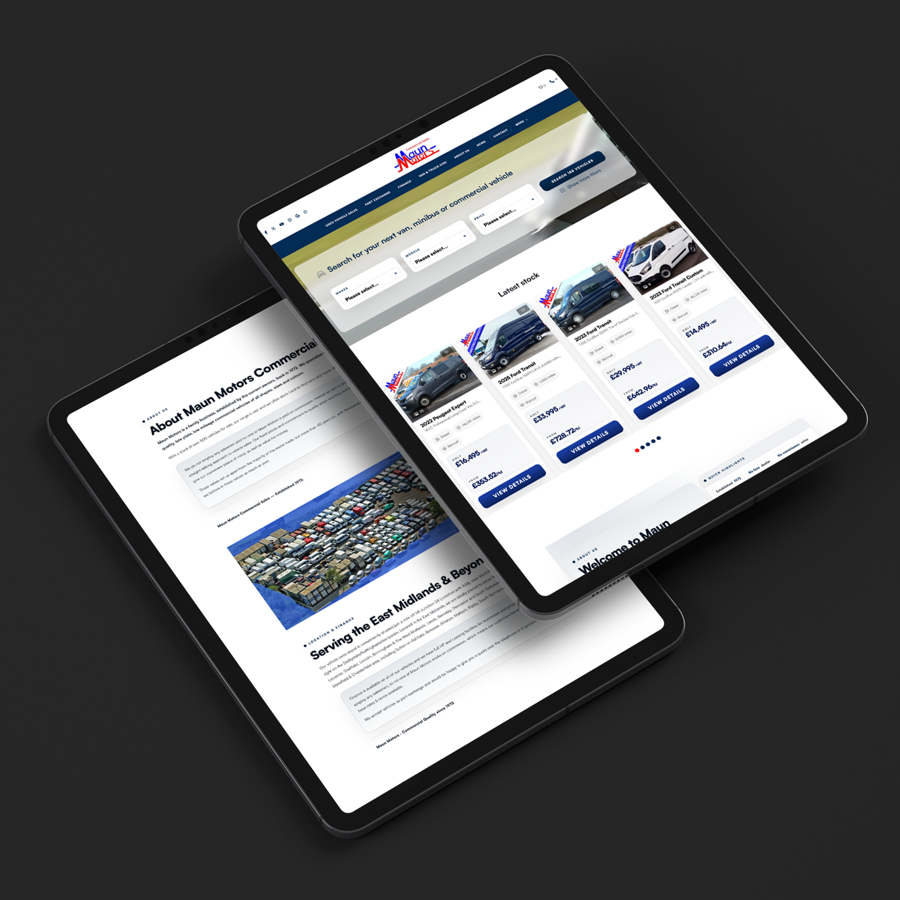 Responsive Flex Automotive dealership website