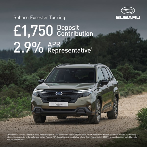 ADVENTURE IN EVERY SEASON.  FORESTER TOURING PCP OFFER