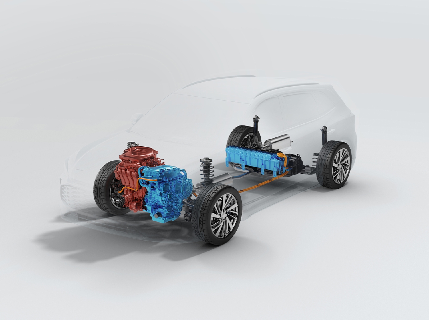 MG ZS Hybrid+ powertrain