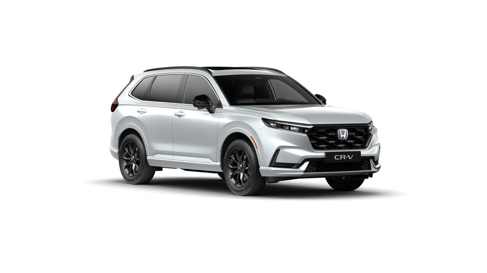 Silver Honda CR-V Front Side View