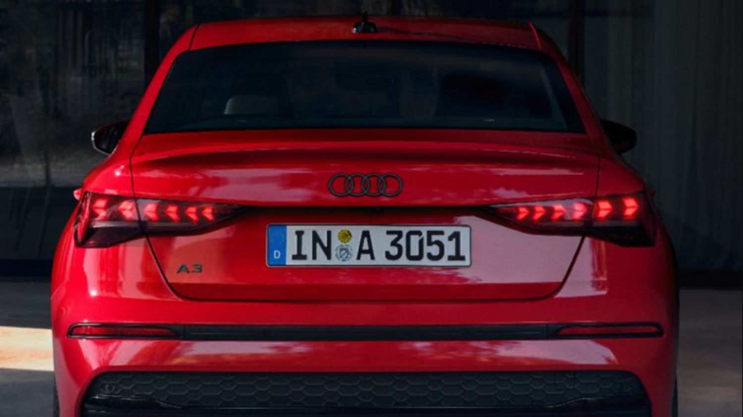 Audi A3 Saloon Rear View
