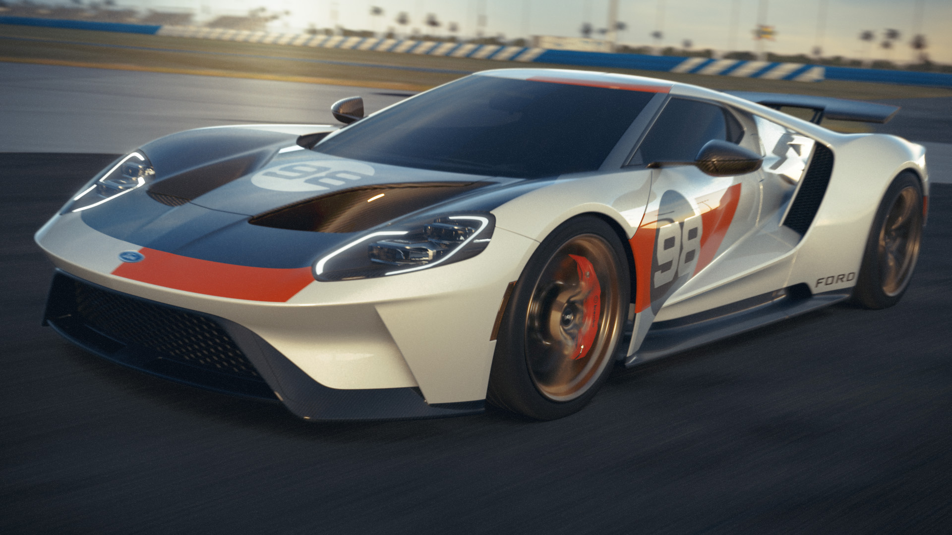 Fords first GT heritage edition to celebrate the '66 Daytona win.