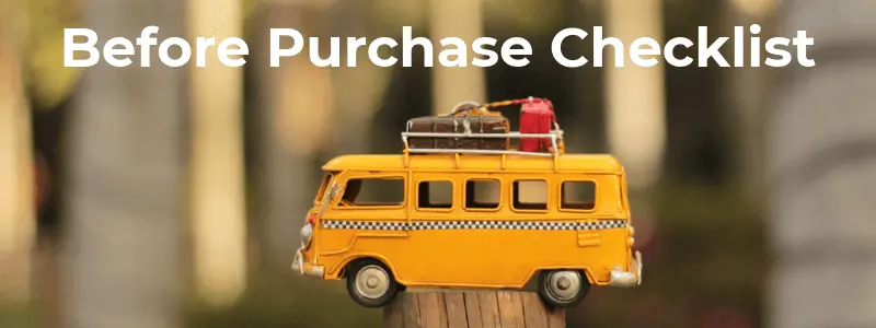 before purchase checklist