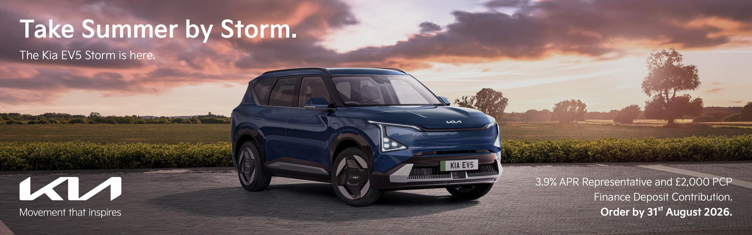 New Kia EV5 Storm Special Edition SUV | PCP Offer Finance Deal at Gravells Kia