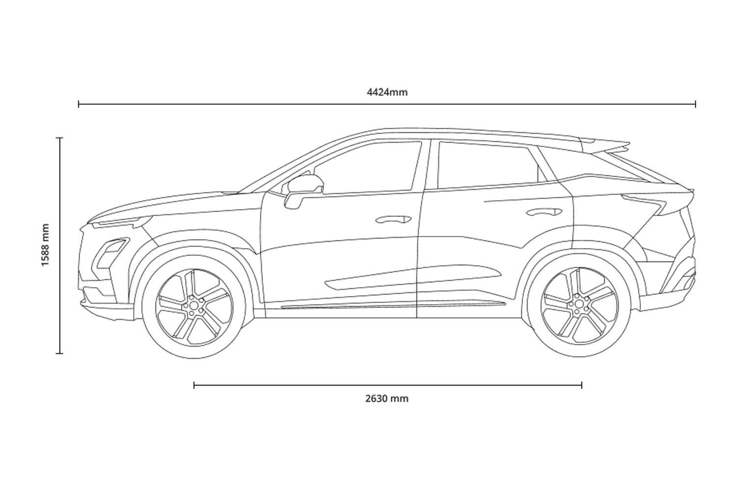 omoda e5 dimensions