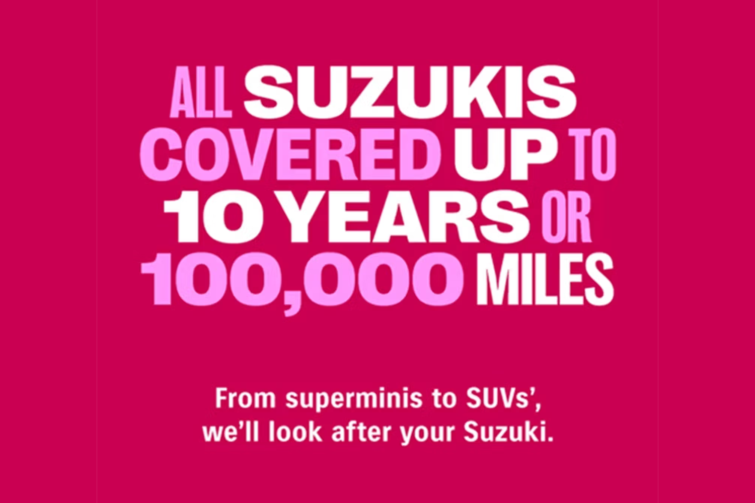 suzuki 10 year warranty