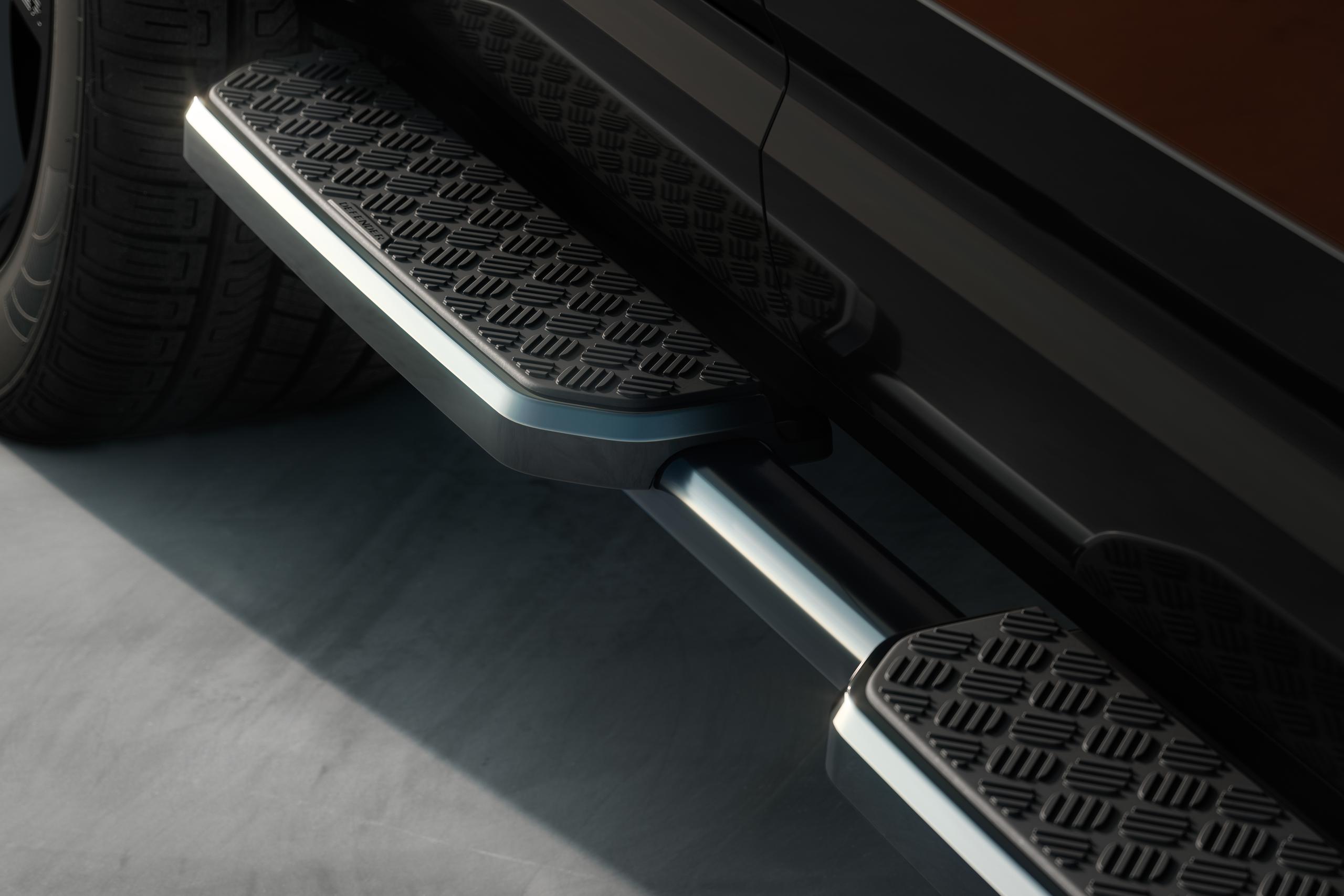 side step of DEFENDER 130