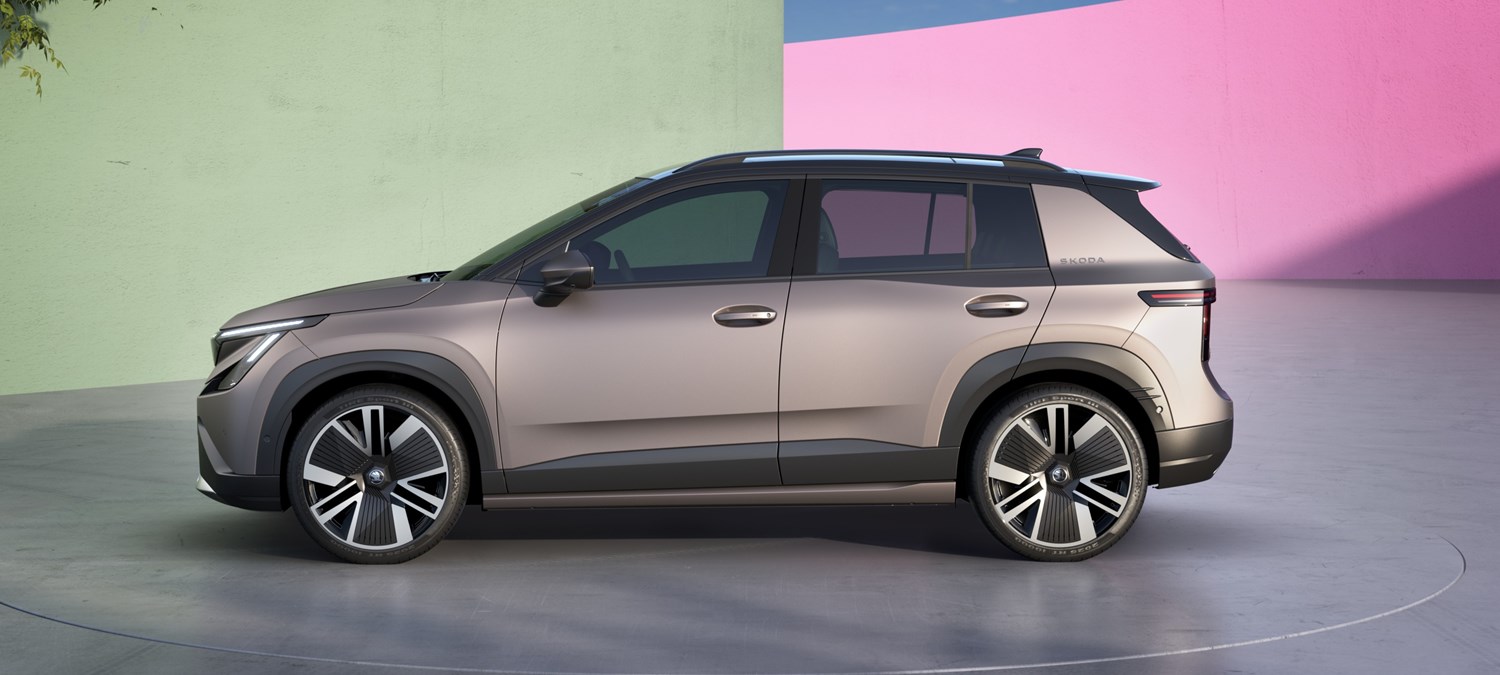 Coming Soon: The new, all-electric Škoda Epiq.